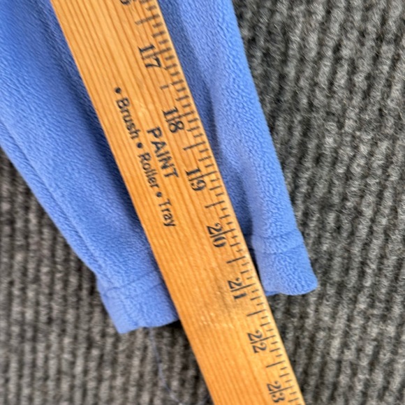 Lands' End Womens‎ M/P 10-12 Blue Fleece Pullover 1/4 Zip Soft Cozy Fall Winter - Picture 8 of 10